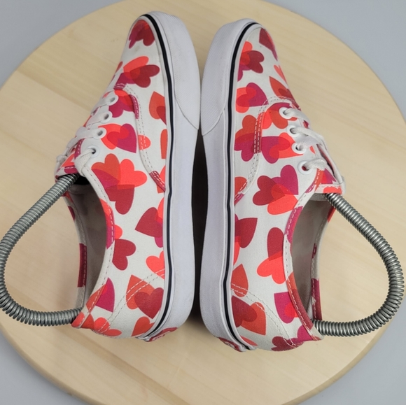 Vans Authentic Low Cut Valentine Heart Lace Up Sneakers Unisex Womens 6 Mens 4.5 - Picture 6 of 12